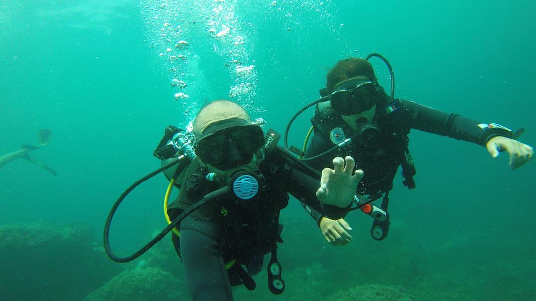 Scuba diving in Cham Island