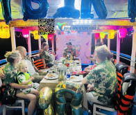 Birthday Party In Hoi An River Wooden Boat Lantern Boat Trip Ride Night Tour