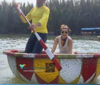 Hoi An Jeep Tour: Basket Boat Fun Bay Mau Coconut with Street Foods