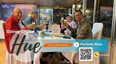 Dinner Cruise on the Dragon Boat with Hue Folk Songs on the Perfume River