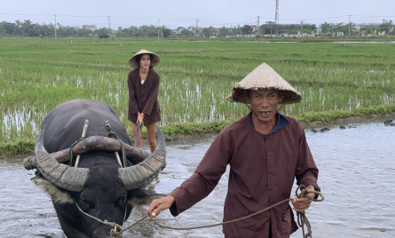 Cam Thanh Farming tour and Hoi An basket boat tour by bicycle