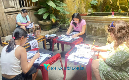 Basic Calligraphy Class For Tourists In Hoi An
