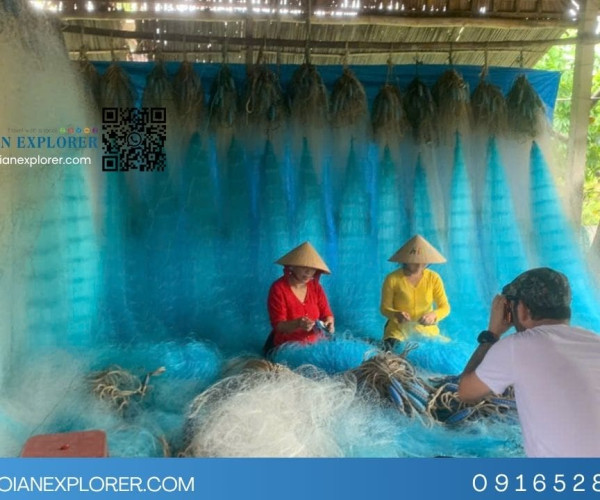 Tra Nhieu Fishing Village Eco Tour From Hoi An | Net Weaving Experience